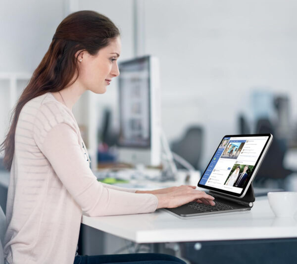 Etui klawiatura Nuflaz X7 iPad 10./11" QWERTZ DE z touchpadem - obrazek 2