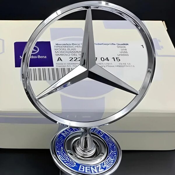 Emblemat znaczka Mercedes metal z grawerem stylowa ozdoba na maskę lub jako prezent dla fana marki - obrazek 2
