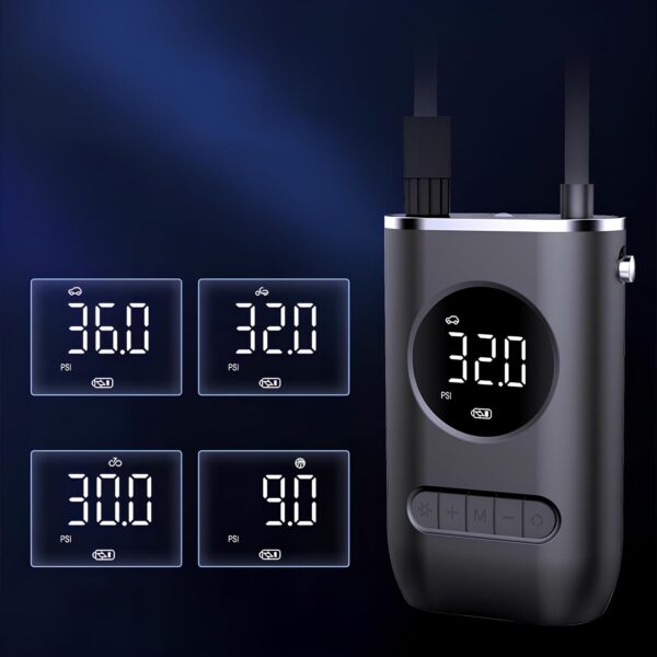 Mini kompresor samochodowy 3w1 (+ latarka + powerbank) 120w CZK-3668 - obrazek 4