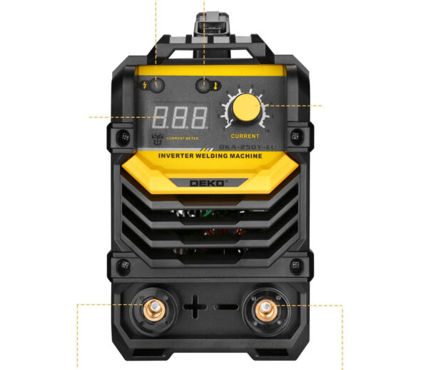 Uchwyt elektrody spawalniczej DEKO 220V 250A ARC profesjonalny uchwyt do spawarki MMA z wysoką wydajnością i izolacją - obrazek 2