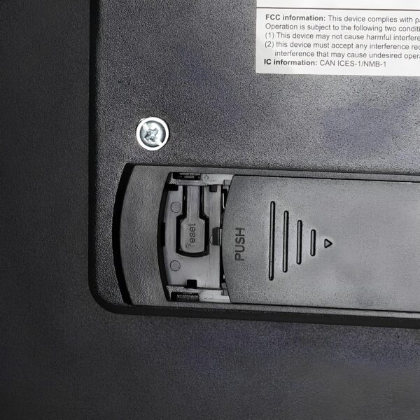 Uszkodzony Elektroniczny sejf biometryczny Amazon Basics 50L czarny - obrazek 9