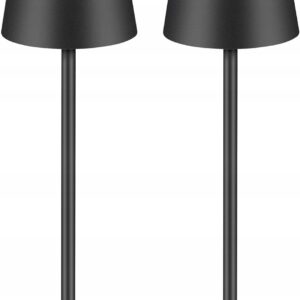 Bezprzewodowa lampa stołowa LED Zoeger, 3000K, IP54, czarna