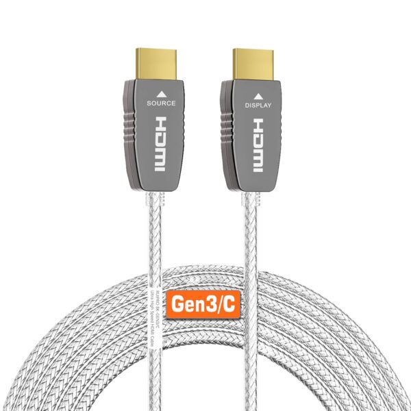 Kabel HDMI RUIPRO 8K 15m, 48Gbps, eARC, HDR, światłowodowy, TV, projektor