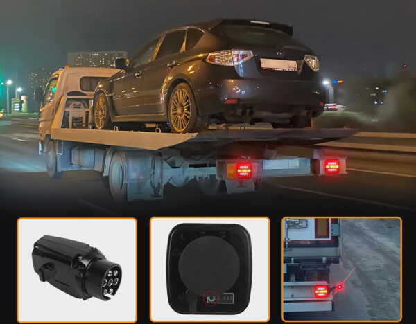 Bbezprzewodowe magnetyczne światła AOHEWEI LED 12/24V do przyczep - obrazek 4