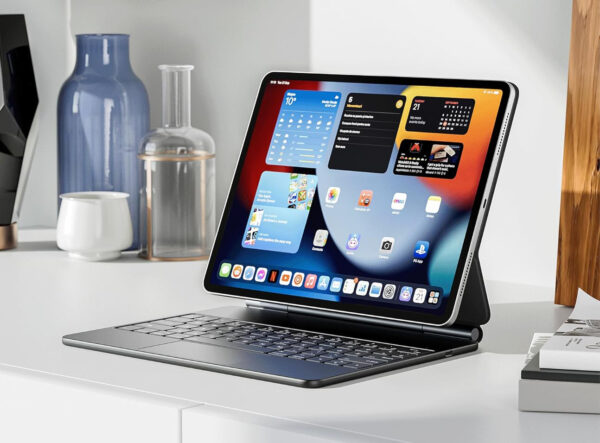 Etui z klawiaturą Earto iPad Air 2024, 12.9 cali, układ QWERTZ, czarne - obrazek 3