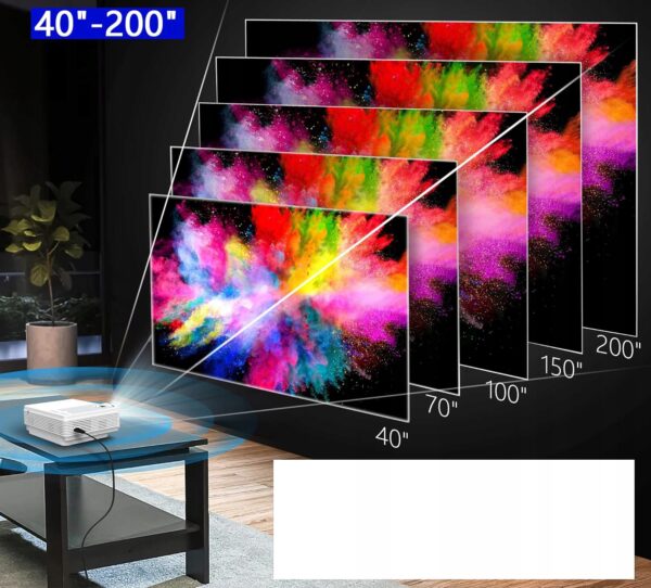 Projektor Staratlas L36P, 5G Wi-Fi Bluetooth Full HD, 12000 lm, bez pilota - obrazek 5