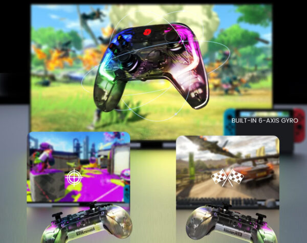 Kontroler GameSir T4 Kaleid z RGB do Windows 10/11, Switch i Android TV - obrazek 5