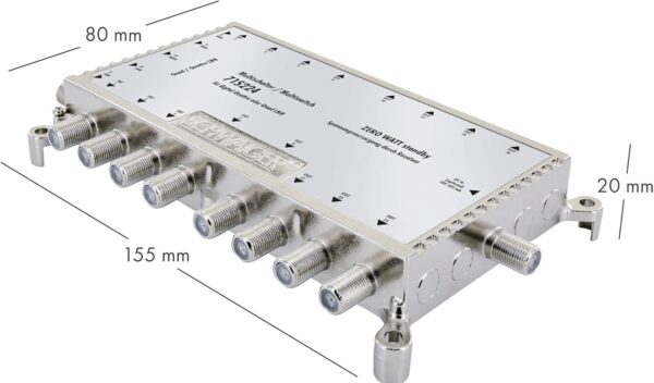 Rozdzielacz SCHWAIGER 715224 SAT splitter z 16 wyjściami do dystrybucji sygnału satelitarnego w budynkach - obrazek 5
