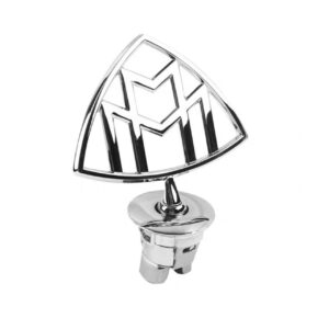 Emblemat Maybach na maskę samochodu znaczek ozdobny celownik srebrny