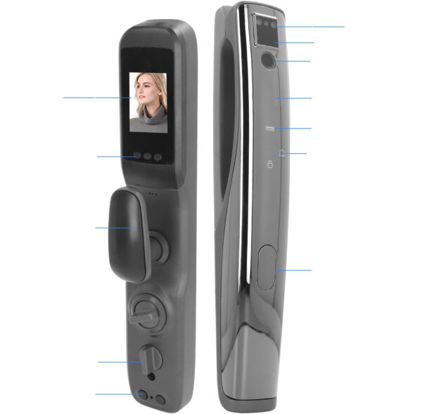 Używany Smart lock Wi-Fi 48 x 26 x 11 cm inteligentny zamek do drzwi  Sonew z obsługą aplikacji i Wi-Fi, zdalne zarządzanie - obrazek 5
