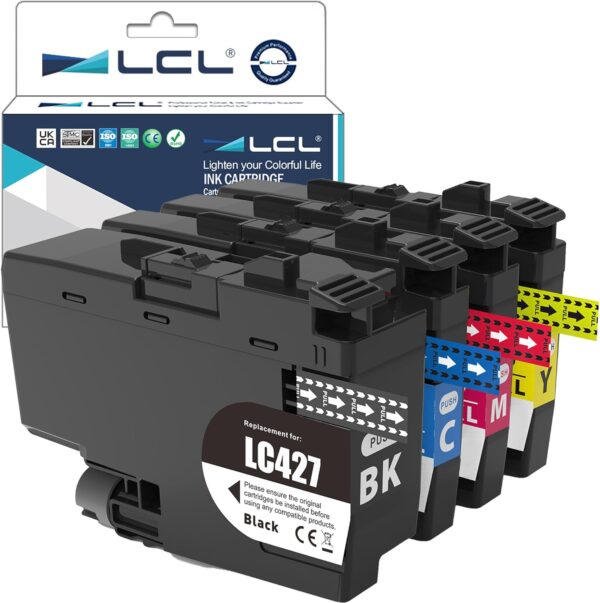 Zamiennik tuszu LCL LC-427, ŻÓŁTY i MAGENTA do Brother, 2 szt, NIE ZESTAW
