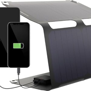 Składana ładowarka solarna SUNBOOSTER o mocy 21 W, 2xUSB, Powystawowy