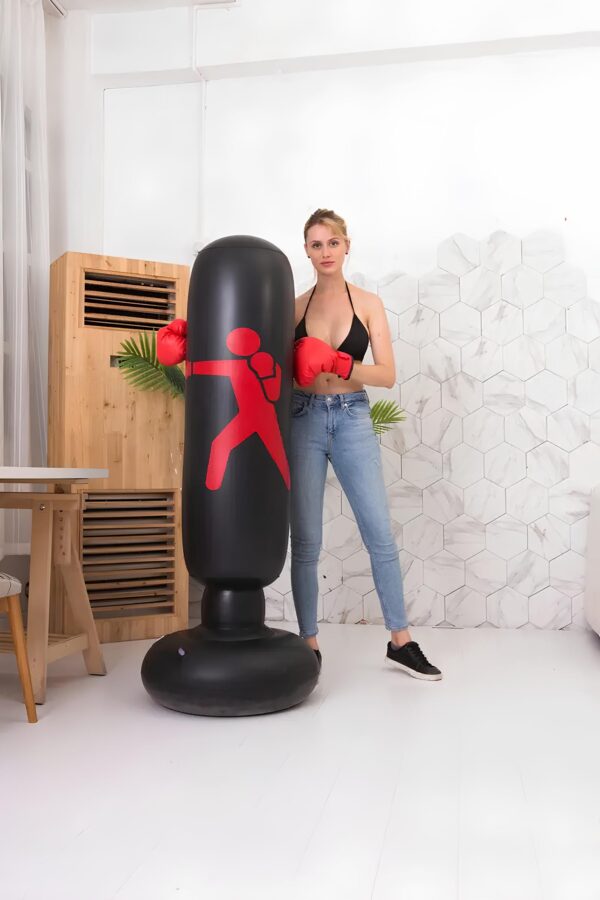 Worek bokserski treningowy 160 cm z pompą nadmuchiwany worek do ćwiczeń boksu i rozładowania stresu - obrazek 6