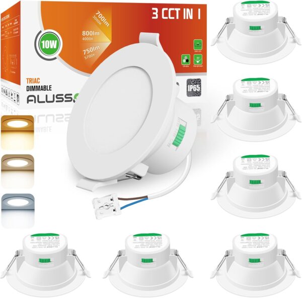 Reflektory LED ALUSSO 230V 10W zestaw 12 szt. lampy ogrodowe zewnętrzne wodoodporne IP65