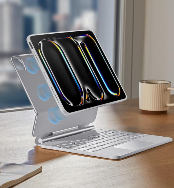 Używany ESR Rebound Magnetic Keyboard Case 6B022 360 do iPad Pro 11 biały - obrazek 4