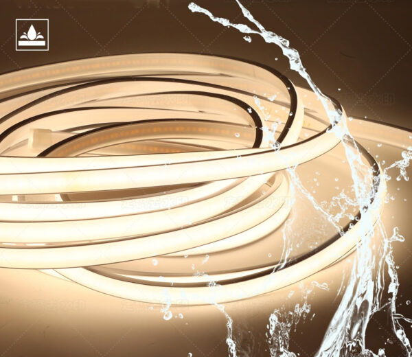 Taśma LED COB 230V 10 m pcning 4000K biała wodoszczelna IP67 z wtyczką - obrazek 4