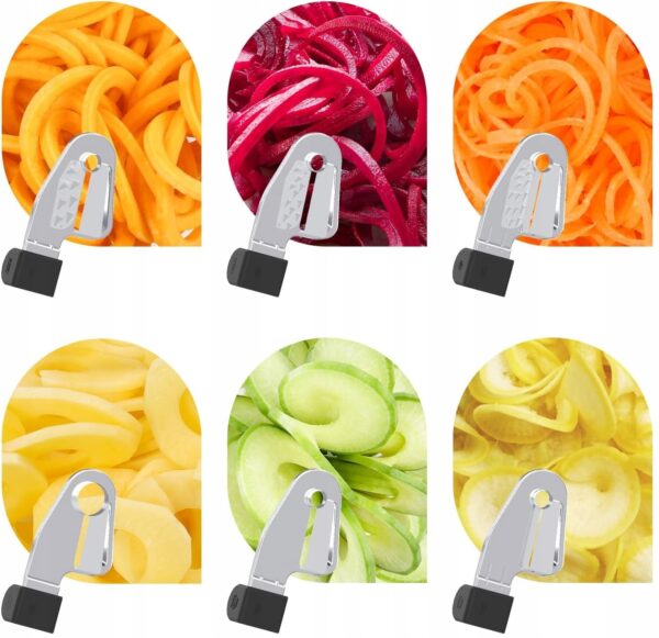 Spiralizer z 7 ostrzami kompatybilny z mikserem KitchenAid Bestand - obrazek 4