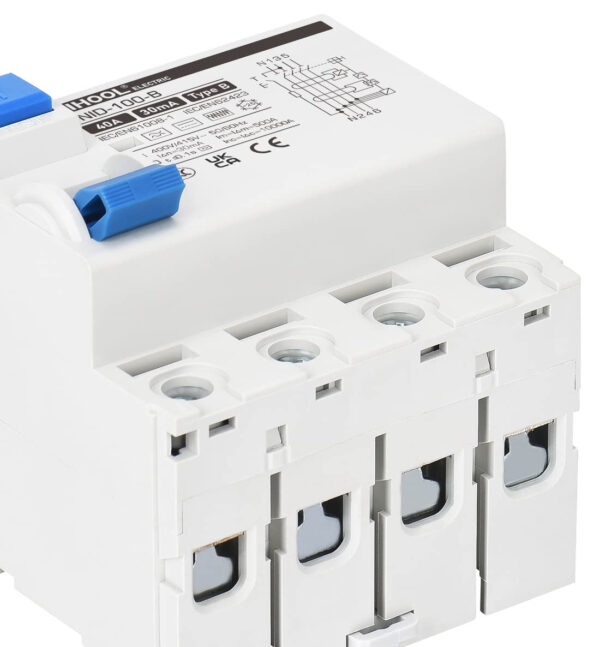 Przełącznik DIHOOL IEC/EN 62955 40A 30mA zabezpieczenie różnicowoprądowe do instalacji elektrycznych - obrazek 2