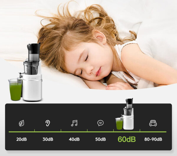 Wyciskarka AOBOSI, 200 W, 60 dB, funkcja cofania, Powystawowy - obrazek 2