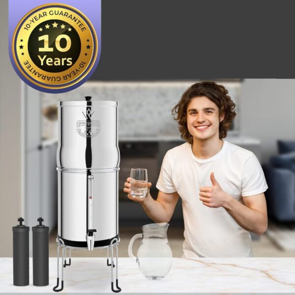 Grawitacyjny system filtracji wody Weeplow Earth 8,5l AISI 304 NIE ZESTAW - obrazek 3