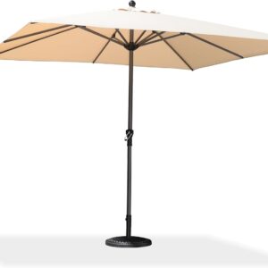 UŻYWANA PURPLE LEAF parasol aluminiowy 200x300 cm, z korbką, UV, beżowy
