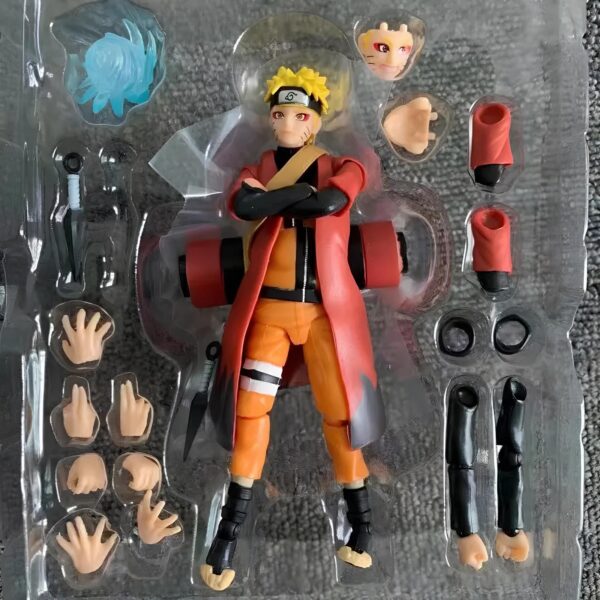 Figurka Naruto Uzumaki z zabezpieczeniem 15 cm kolekcjonerska postać z anime Naruto z podstawą i detalicznym wykonaniem - obrazek 8