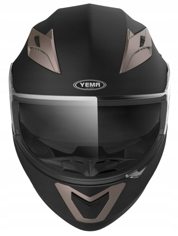 Kask motocyklowy YEMA YM-829, czarny matowy, L 59-60cm, lekkie zadrapania - obrazek 5