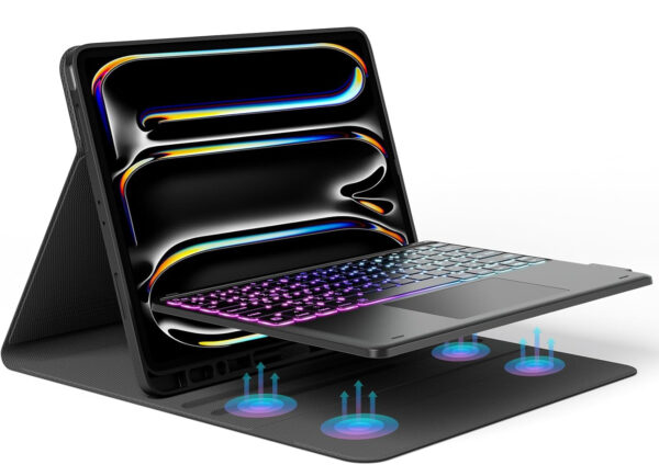 Klawiatura Earto FR150-BK do iPad Pro 12.9" AZERTY bezprzewodowa klawiatura z etui i touchpadem - obrazek 7