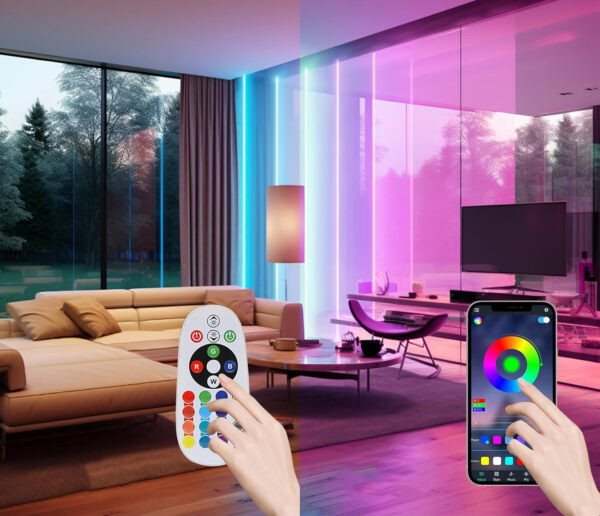 Używany BAGZY Neon LED RGB 20M 220V IP65 Kontrola przez Aplikację 120 LED/M - obrazek 6