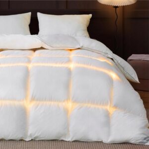 Kołdra puchowa BEDSURE 155x220 kołdra zimowa, certyfikat Oeko-Tex, biały