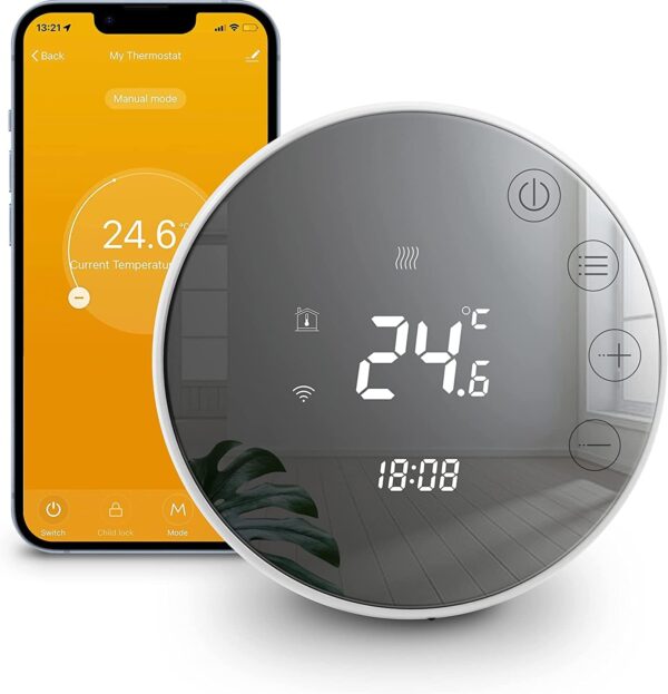 Termostat Beok TGR86WIFI do ogrzewania Wi-Fi 3A Alexa, Google