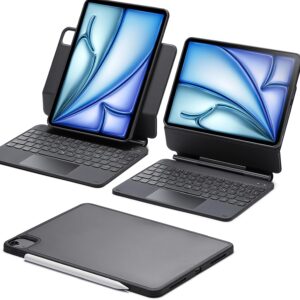 Etui z klawiaturą ESR 6B014A, QWERTZ, do iPad Air 11 cali M2 2024, antracyt