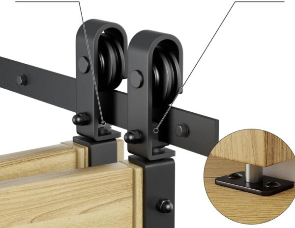 System przesuwny WOLFBIRD F00SFS 1.2M do drzwi składanych 90-100cm - obrazek 9