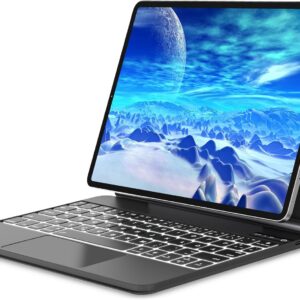 Klawiatura FOGARI do iPada Pro 12.9, z gładzikiem, z podświetleniem, czarny