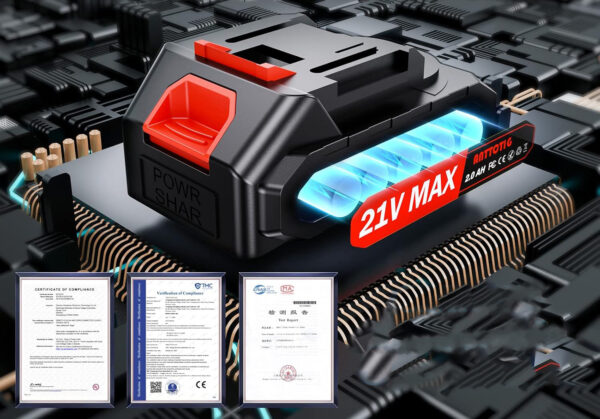 Sekator akumulatorowy XIAZIR, 21V, 2000mAh, ostrza zapasowe cięcie, 40mm - obrazek 7