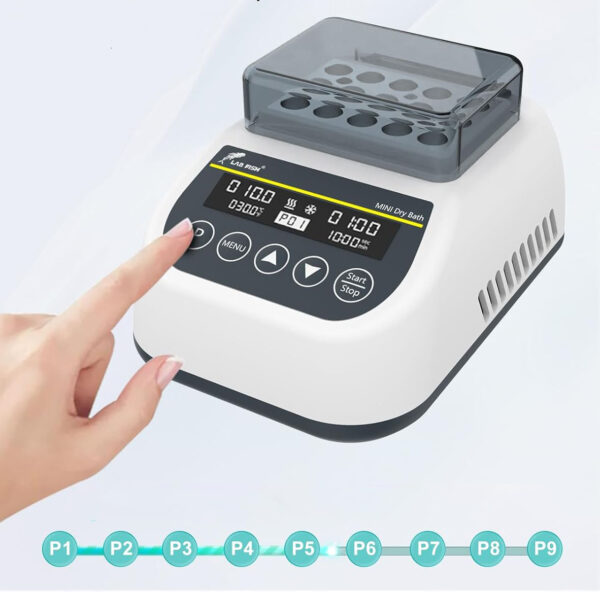 Inkubator blokowy LABFISH MDB100C z termostatem 15x3 ml cyfrowy podgrzewacz do probówek - obrazek 2