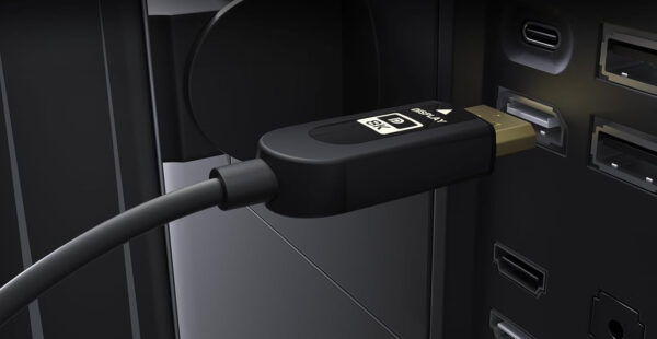 Kabel DisplayPort 2.1 DP2.1 FIBBR F-DP21-8K-20 40Gbps 20m przewód do monitora 8K HDR - obrazek 2