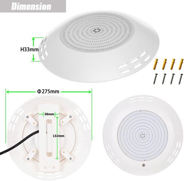 POWYSTAWOWY LyLmLe 35W LED basenowe światło RGB, wodoodporne IP68 - obrazek 2