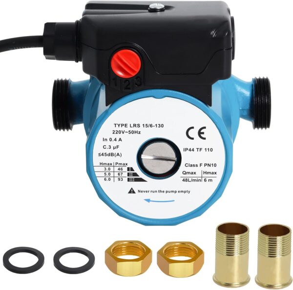 Pompa obiegowa Gekufa LRS15/6-130, 220 V, 46/67/93 W, IP44