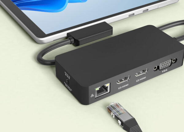 Stacja dokująca Yeemie Pro, MicroSD, VGA 1080P@60Hz, HDMI 4K@30Hz, USB 3.0 - obrazek 3