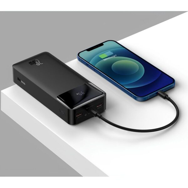 PowerBank Baseus 20W 30000 mAh, 2xUSB/1xType-C, 1xMicro USB - obrazek 6
