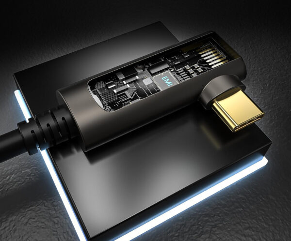 Kabel USB-C światłowodowy GeoHN.G 15m 90° 10Gb/s do VR AR Quest 2 - obrazek 5
