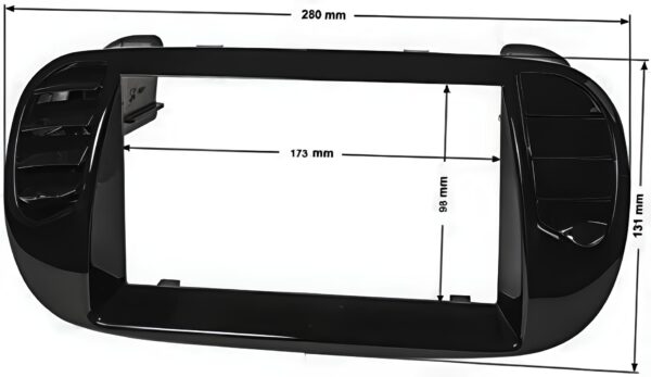 Zestaw do montażu radia Sound Way 2D-500NL2, Fiat 500 Cinquecento - obrazek 3