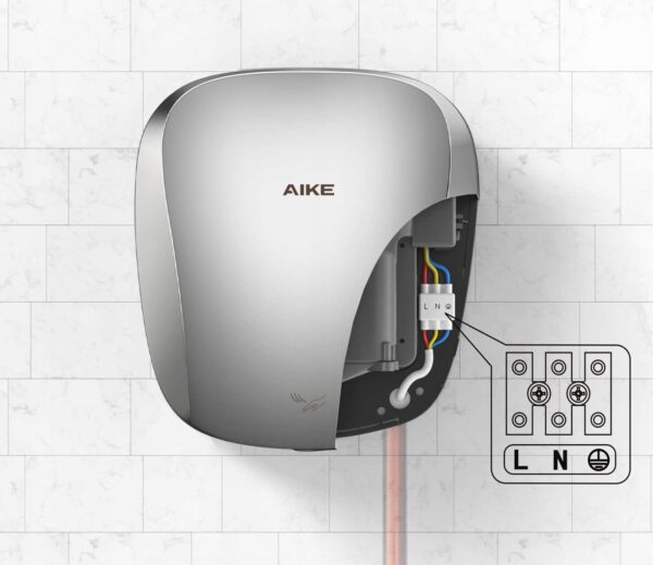 POWYSTAWOWY Automatyczna suszarka do rąk elekrtyczna 120V 1400W AIKE AK2903 - obrazek 5