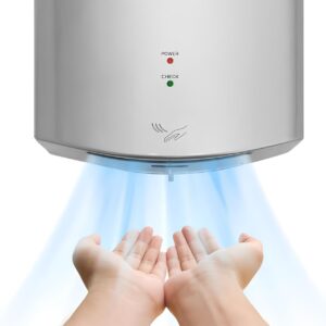 Używana Suszarka do rąk anydry 2630S 1650W srebrna automatyczna suszarka do łazienki