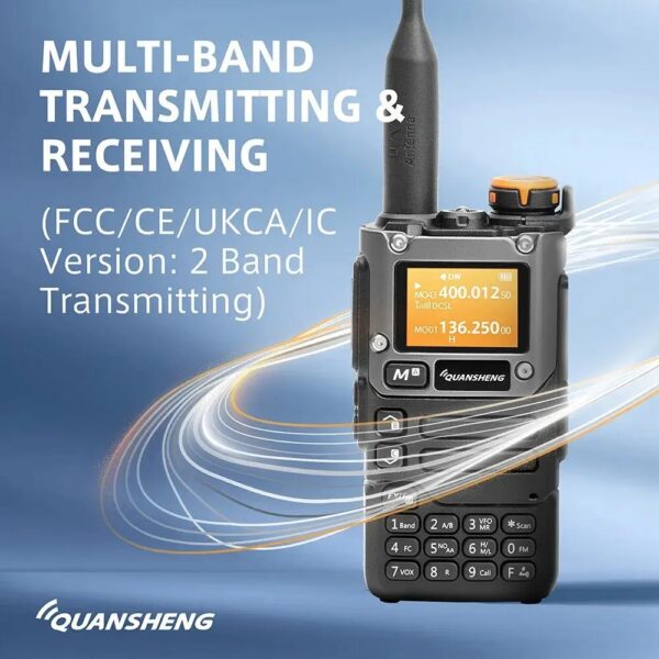 Przenośne radio CB Quansheng UV-K5 (8), 50-600MHz 5W 2023 FM AM Type-C - obrazek 3