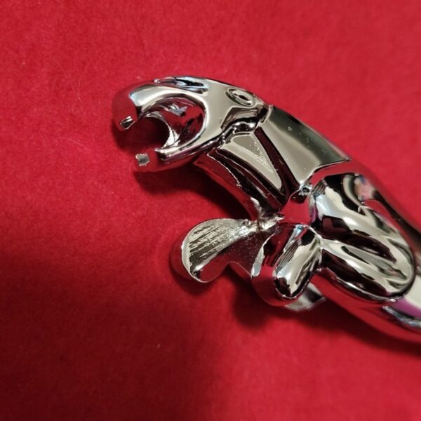 Emblemat Jaguar chromowany na maskę samochodu znaczek ozdobny celownik - obrazek 3