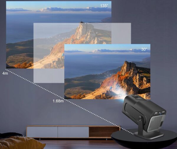 Projektor Magcubic HY320-M, 1080P 4K, kąt 220 stopni, ekrany do 135'' - obrazek 4