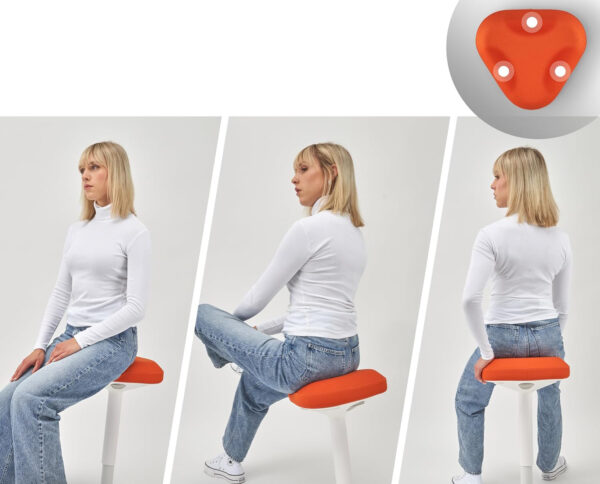 Fotel biurowy EZSIDE SMART-Sitting Ergonomiczny stołek regulowany do biura - obrazek 2