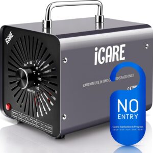 Generator ozonu ICARE 30000 Mg/h, 45W, 45 dB, 16,3 x 21,5 x 16 cm, szary